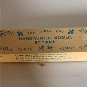 Nursery hand painted mobile by “IRMI vintage